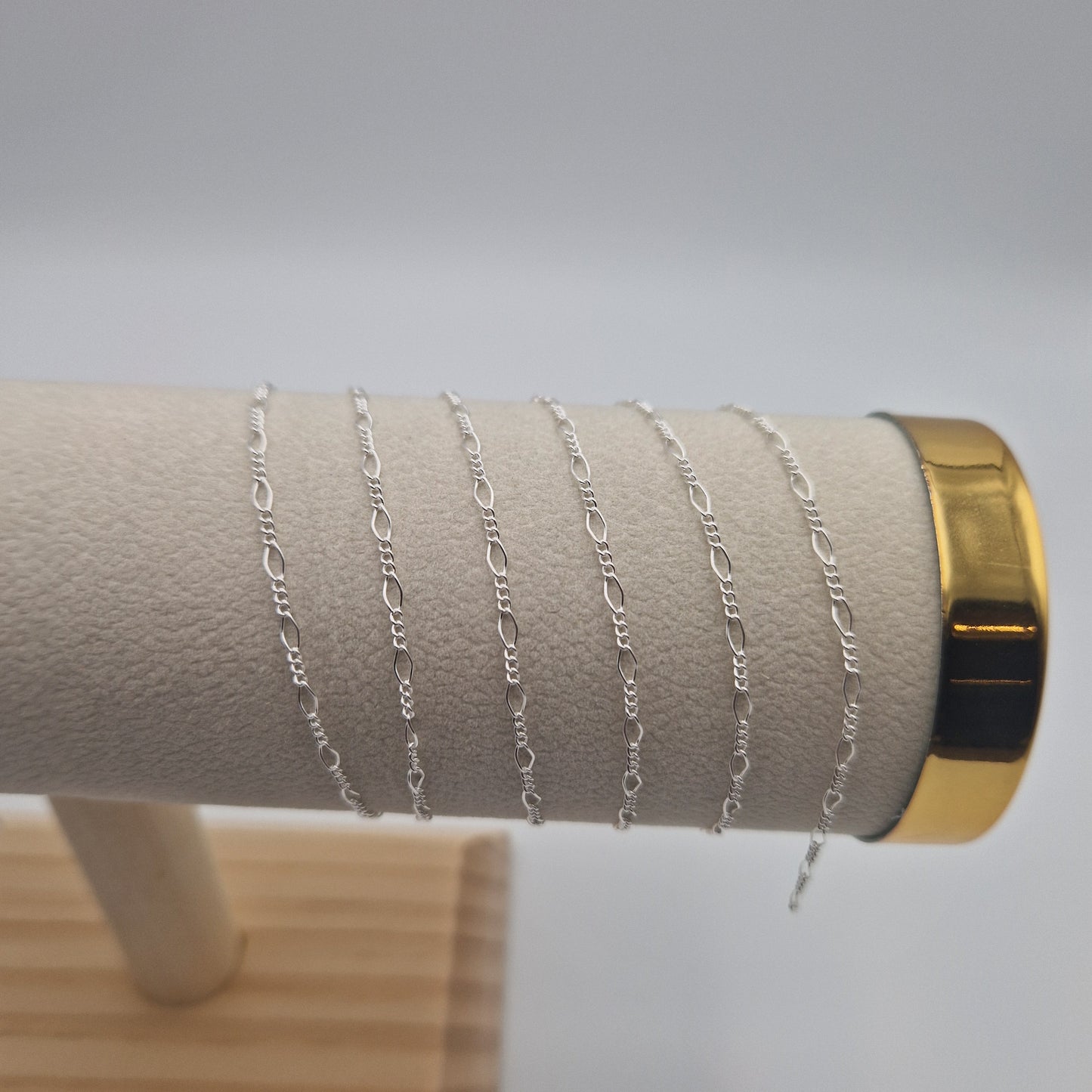 Permanent Jewellery Figaro Chain. 14kt filled gold and 925 Sterling silver. Permanent Jewellery Supplies 14kt Gold Filled & Sterling Silver, Charms Chains & Connectors. Great for all Permanent Jewellery Artists