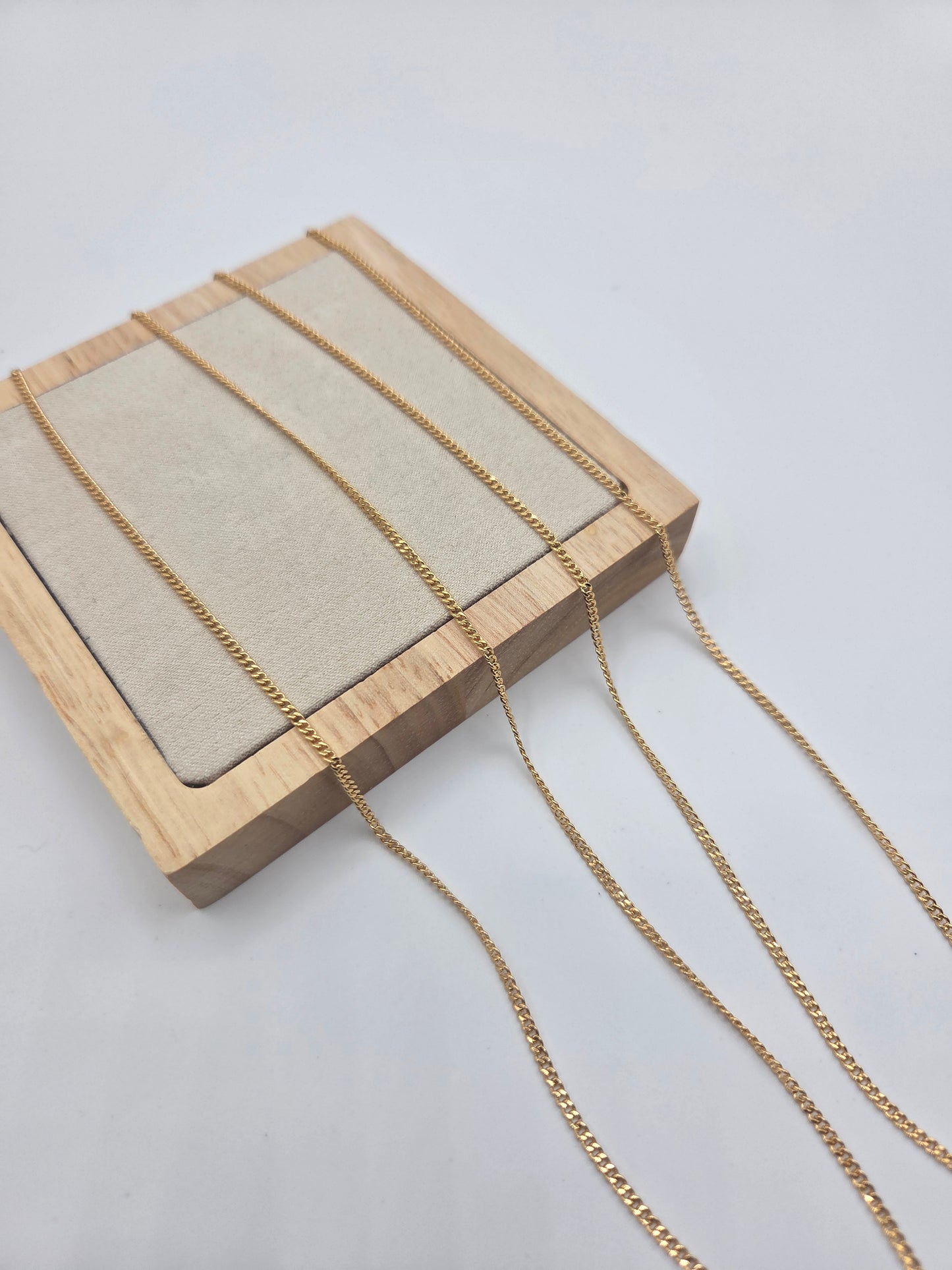 Flat Curb Chain 2mm 14kt Gold Filled - Permanent Jewellery, Uk Supplier