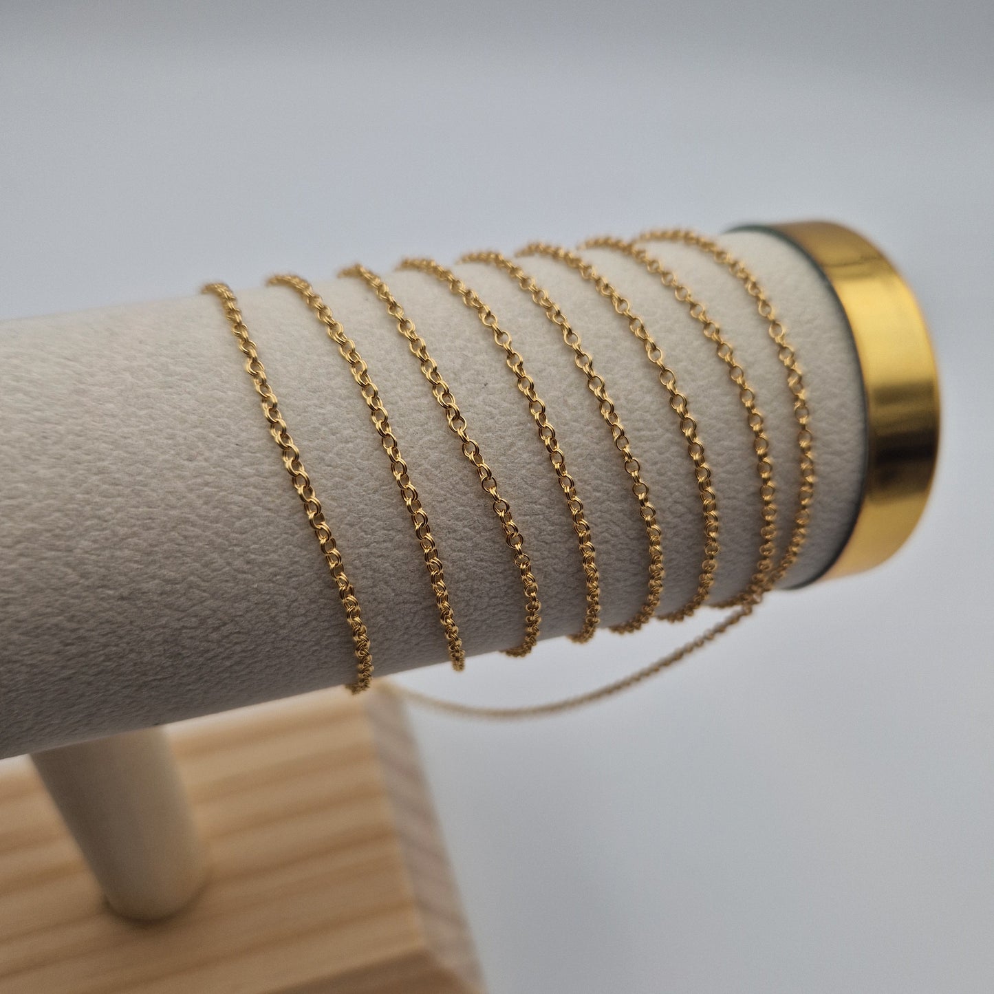 Permanent Jewellery. Rolo Chain 14kt Gold Filled