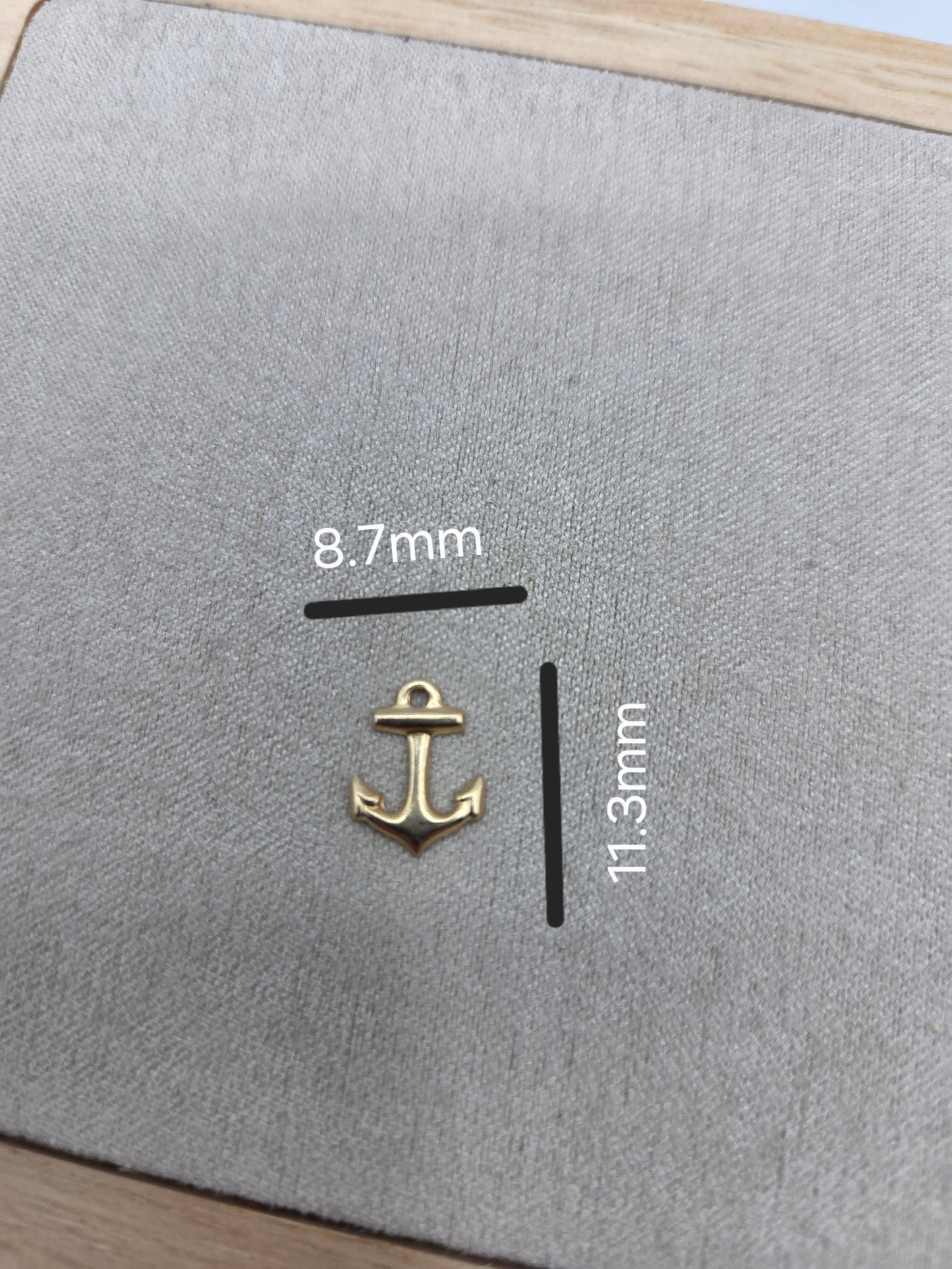 14kt Gold Filled, Anchor, Permanent Jewellery, Charm, Uk supplier