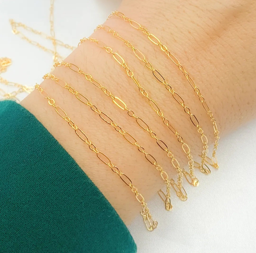 Creative Oval Chain 14kt Gold Filled 1.6mm