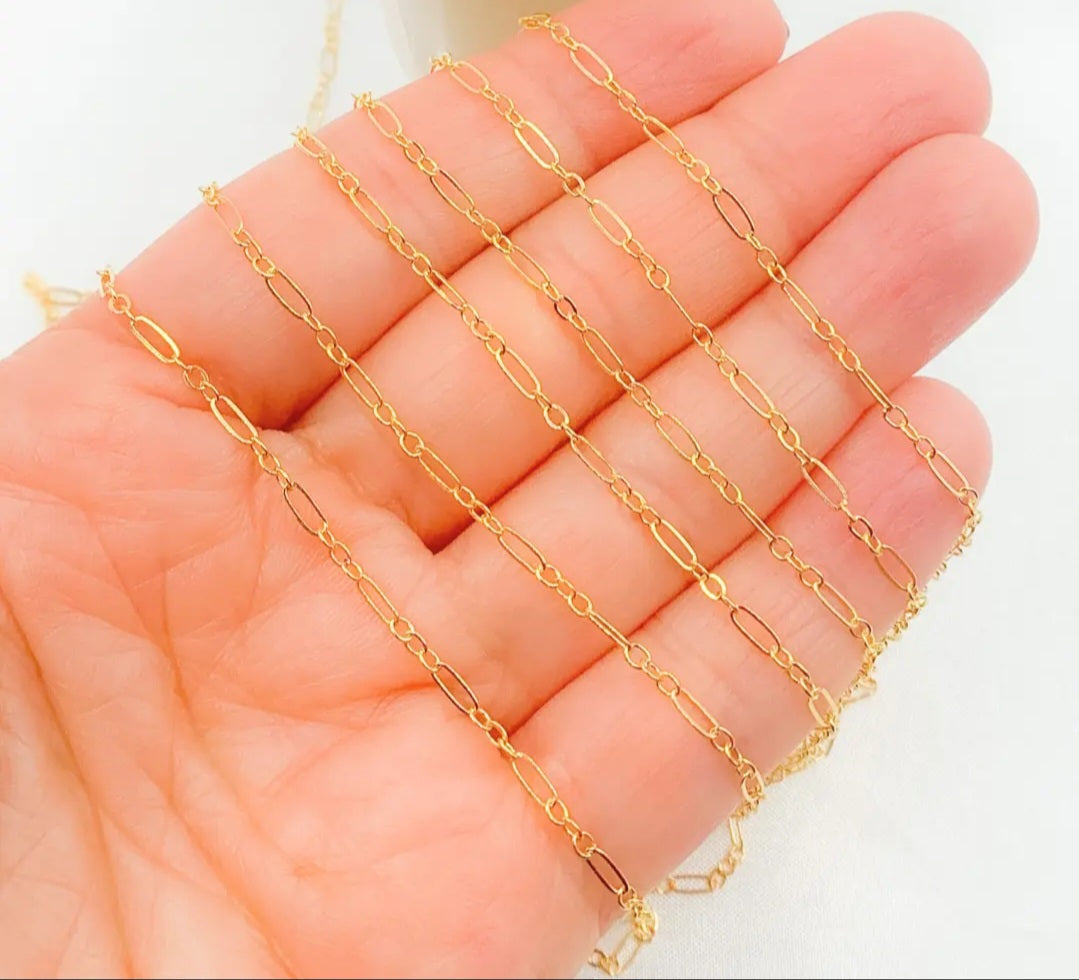 Creative Oval Chain 14kt Gold Filled 1.6mm
