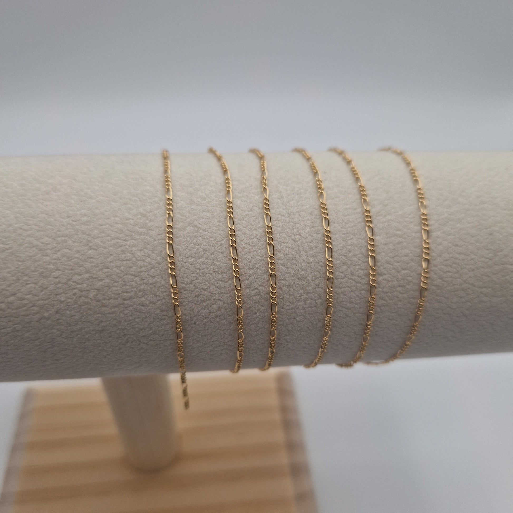 Permanent Jewellery Figaro Chain. 14kt filled gold and 925 Sterling silver. Permanent Jewellery Supplies 14kt Gold Filled & Sterling Silver, Charms Chains & Connectors. Great for all Permanent Jewellery Artists