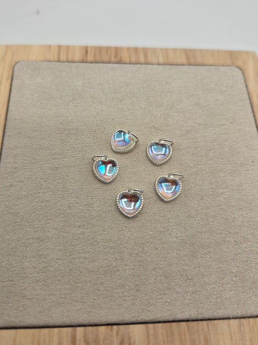 Moonstone,  Permanent Jewellery, Sterling Silver, Charm