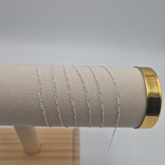 1.3mm Figaro Chain 14kt Gold Filled/Sterling Silver Permanent Jewellery - Uk Supplier