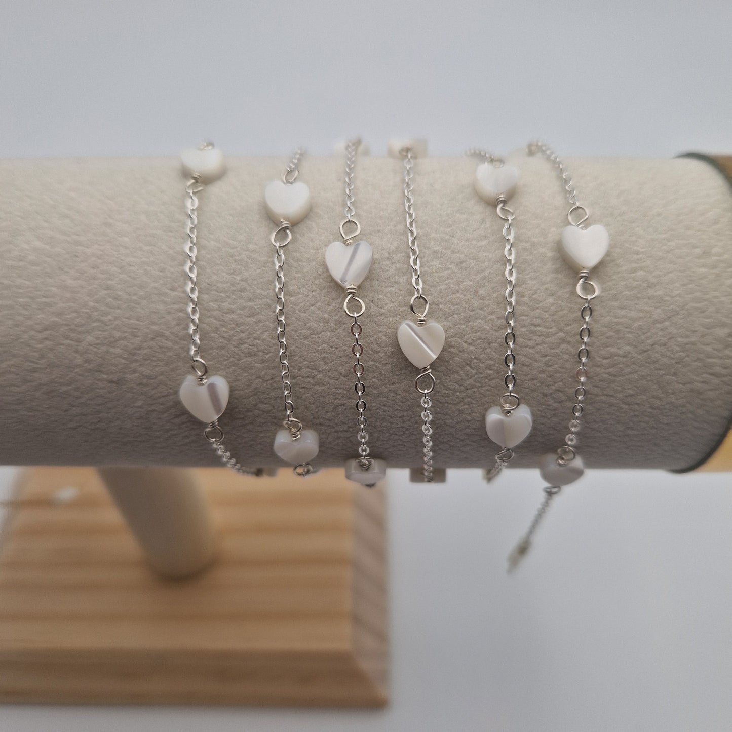 Permanent Jewellery. Shell Heart on chain. 14kt filled gold and 925 Sterling Silver