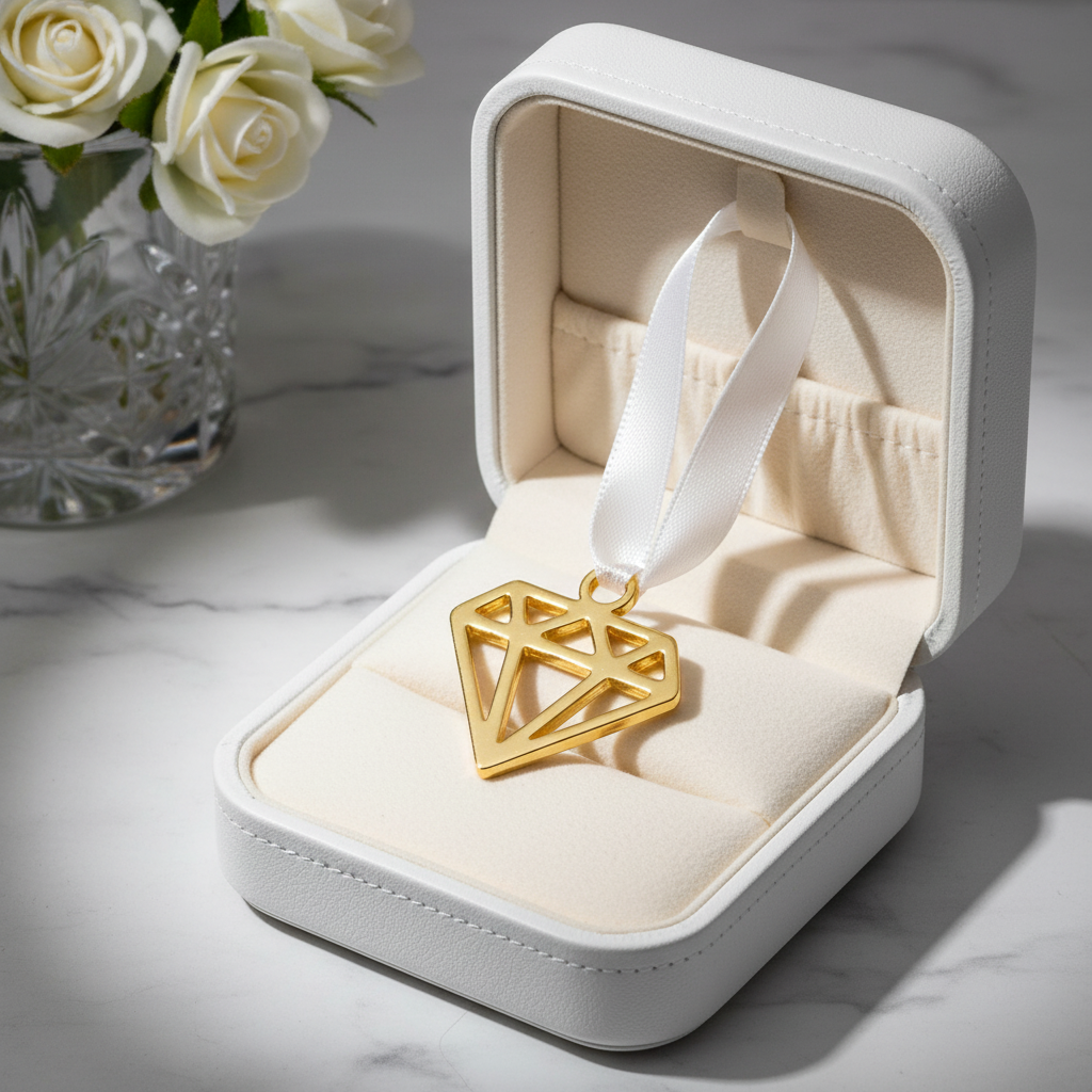 Diamond Shape 14kt Gold Filled Charm